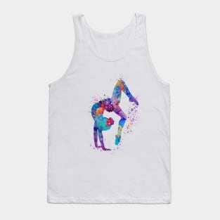 Gymnastics Tumbling Watercolor Sports Tank Top